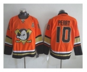 nhl jerseys anaheim ducks #10 perry orange[m&n][patch A]