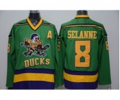 nhl jerseys anaheim ducks #8 selanne green[patch A]