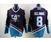 nhl jerseys anaheim ducks #8 teemu selanne purple [m&n]