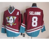 nhl jerseys anaheim ducks #8 teemu selanne red[patch A][m&n]