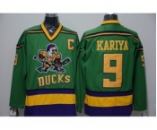nhl jerseys anaheim ducks #9 kariya green[patch C]