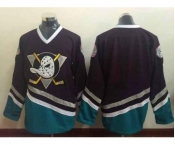 nhl jerseys anaheim ducks blank black[m&n]