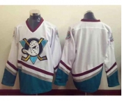 nhl jerseys anaheim ducks blank white[m&n]