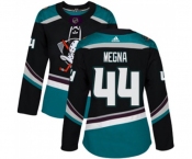 Women Anaheim Ducks #44 Jaycob Megna Authentic Black Teal Alternate Hockey Jersey