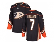 Youth Adidas Anaheim Ducks #7 Andrew Cogliano Black Home Authentic Stitched NHL Jersey