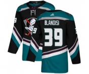 Youth Anaheim Ducks #39 Joseph Blandisi Authentic Black Teal Alternate Hockey Jersey