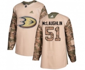 Youth Anaheim Ducks #51 Blake McLaughlin Authentic Camo Veterans Day Practice Hockey Jersey