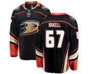 Youth Anaheim Ducks #67 Rickard Rakell Fanatics Branded Black Home Breakaway Hockey Jersey