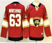 Youth Florida Panthers #63 Brad Marchand Red Authentic Jersey Youth Florida Panthers #63 Brad Marchand Red Authentic Jersey