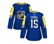 Women Adidas Buffalo Sabres #15 Jack Eichel Royal 2018 All-Star Atlantic Division Authentic Stitched NHL Jersey
