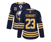 Women Adidas Buffalo Sabres #23 Sam Reinhart Navy Blue Home Authentic Stitched NHL Jersey