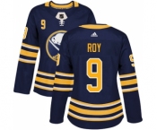 Women's Adidas Buffalo Sabres #9 Derek Roy Premier Navy Blue Home NHL Jersey