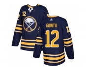Youth Adidas Buffalo Sabres #12 Brian Gionta Navy Blue Home Authentic Stitched NHL Jersey