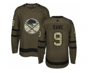 Youth Adidas Buffalo Sabres #9 Evander Kane Green Salute to Service Stitched NHL Jersey