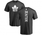 NHL Adidas Toronto Maple Leafs #34 Auston Matthews Charcoal One Color Backer T-Shirt