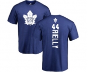 NHL Adidas Toronto Maple Leafs #44 Morgan Rielly Royal Blue Backer T-Shirt