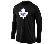 NHL Toronto Maple Leafs Big & Tall Logo Black Long Sleeve T-Shirt