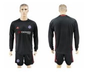 Chelsea Blank Black Goalkeeper Long Sleeves Soccer Club Jersey