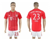 Bayern Munchen #23 Vidal Home Soccer Club Jerseys