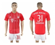 Bayern Munchen #31 Schweinsteiger Home Soccer Club Jerseyss