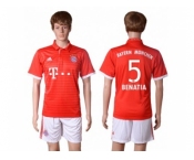 Bayern Munchen #5 Benatia Home Soccer Club Jersey