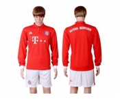 Bayern Munchen Blank Home Long Sleeves Soccer Club Jerseys