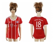 Women's Bayern Munchen #18 Bernat Home Soccer Club Jersey