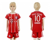 Bayern Munchen #10 Robben Home Kid Soccer Club Jersey