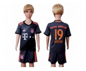 Bayern Munchen #19 Gotze Away Kid Soccer Club Jersey