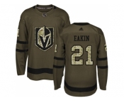 Men Adidas Vegas Golden Knights #21 Cody Eakin Green Salute to Service Stitched NHL Jersey