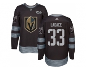 Men Adidas Vegas Golden Knights #33 Maxime Lagace Black 1917-2017 100th Anniversary Stitched NHL Jersey