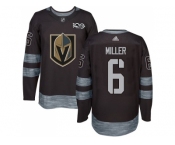 Men Adidas Vegas Golden Knights #6 Colin Miller Black 1917-2017 100th Anniversary Stitched NHL Jersey