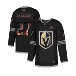 Men's Vegas Golden Knights #27 Shea Theodore Black USA Flag Limited Hockey Jersey