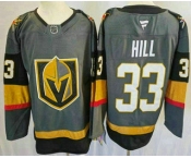 Men's Vegas Golden Knights #33 Adin Hill Gray Authentic Jersey Men's Vegas Golden Knights #33 Adin Hill Gray Authentic Jersey
