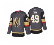 Men's Vegas Golden Knights #49 T.J. Tynan Steel Grey 2017-2018 Season Jersey