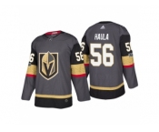 Men's Vegas Golden Knights #56 Erik Haula Steel Grey 2017-2018 Season Jersey