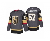 Men's Vegas Golden Knights #57 Trevor Van Riemsdyk Steel Grey 2017-2018 Season Jersey