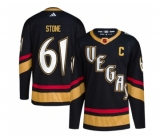 Men's Vegas Golden Knights #61 Mark Stone Black 2022-23 Reverse Retro Stitched Jersey