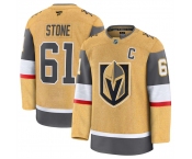 Men's Vegas Golden Knights #61 Mark Stone Gold 2024-25 Home Stitched Hockey Jersey
