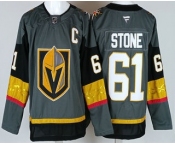 Men's Vegas Golden Knights #61 Mark Stone Gray Authentic Jersey Men's Vegas Golden Knights #61 Mark Stone Gray Authentic Jersey