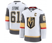 Men's Vegas Golden Knights #61 Mark Stone White 2024-25 Away Stitched Hockey Jersey