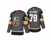 Men's Vegas Golden Knights #78 Pierre-Edouard Bellemare Steel Grey 2017-2018 Season Jersey