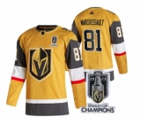 Men's Vegas Golden Knights #81 Jonathan Marchessault Gold 2023 Stanley Cup Champions Stitched Jersey
