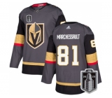 Men's Vegas Golden Knights #81 Jonathan Marchessault Gray 2023 Stanley Cup Final Stitched Jersey