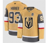 Men's Vegas Golden Knights #93 Mitch Marner Gold 2026 Stanley Cup Final Patch Home Stitched Hockey Jersey