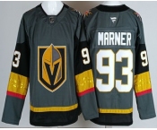 Men's Vegas Golden Knights #93 Mitch Marner Gray Authentic Jersey Men's Vegas Golden Knights #93 Mitch Marner Gray Authentic Jersey