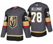 Vegas Golden Knights #78 Pierre-Edouard Bellemare Steel Grey 2017-2018 Season Stitched NHL Jersey