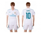 Real Madrid #10 James White Home Soccer Club Jersey