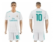 Real Madrid #10 Modric Home Soccer Club Jersey 1