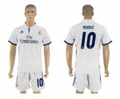 Real Madrid #10 Modric Home Soccer Club Jersey